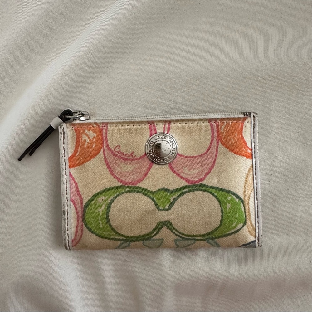 Coach | Multi Color Coin Wallet Vibrant Design